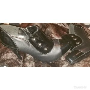 Bakers studded Black Booties size 8